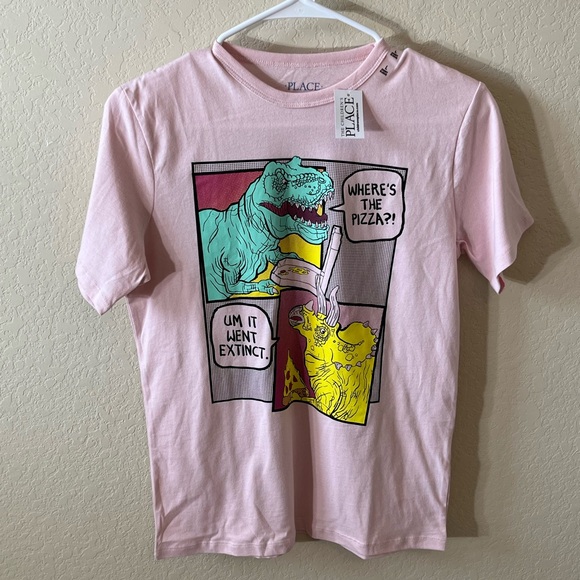 2 Pack Boy The Children's Place Blue and Pink Short Sleeve Tees - Picture 4 of 6